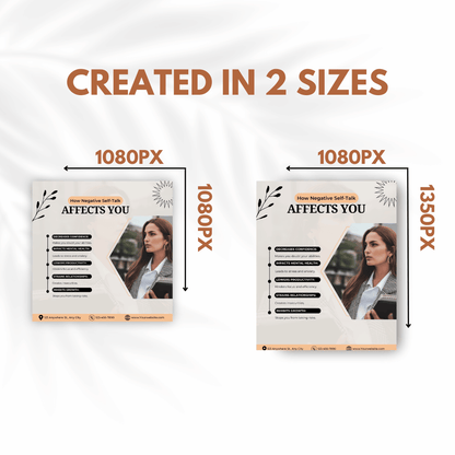 100 Self-Esteem Canva Templates