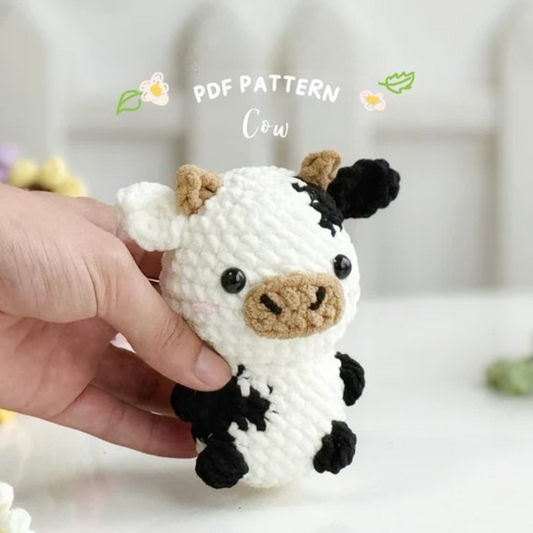 Cow No Sew Crochet Pattern -The Crochet Coven