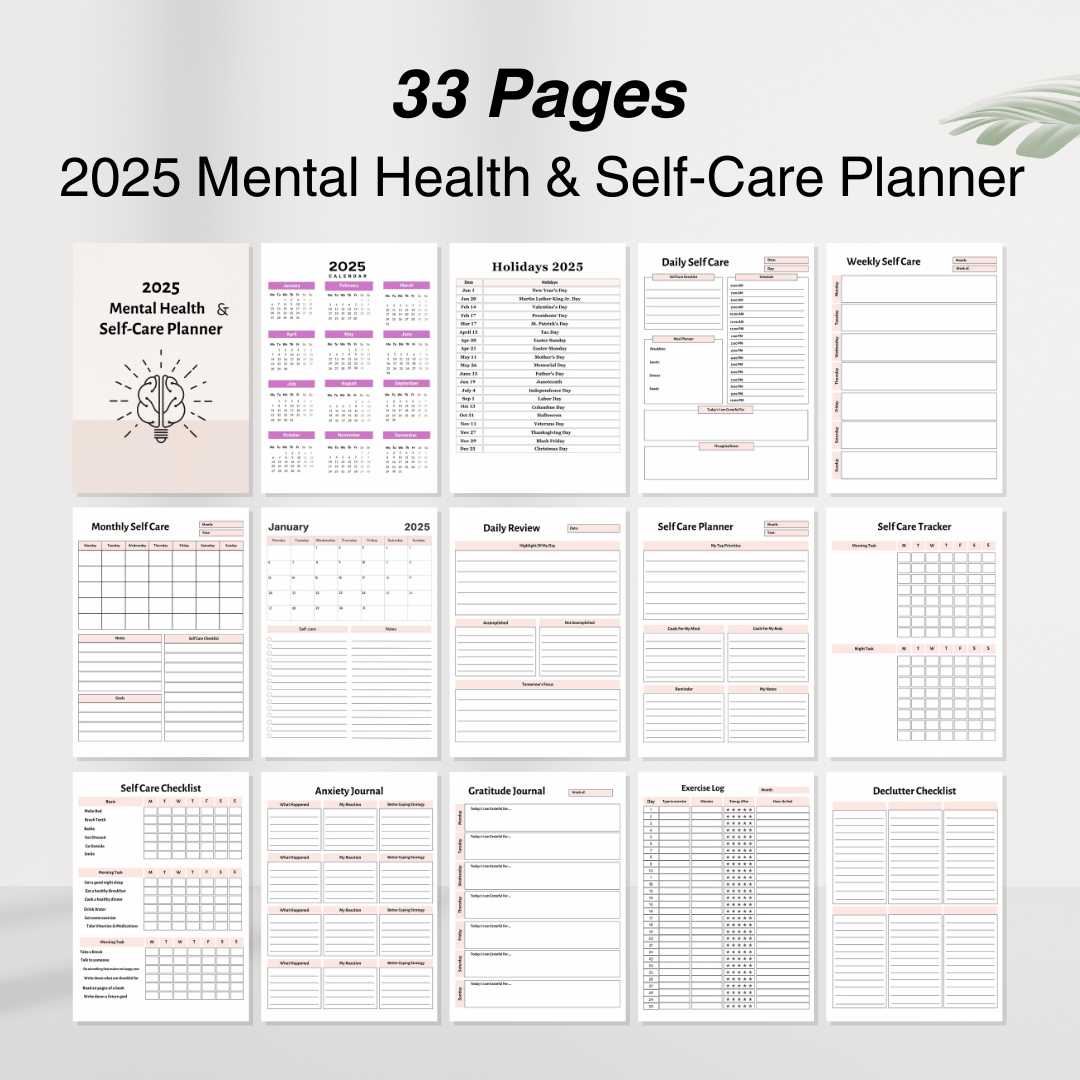 Mental Health Bundle: Planners &  Journals