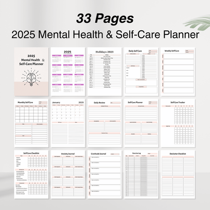 Mental Health Bundle: Planners &  Journals