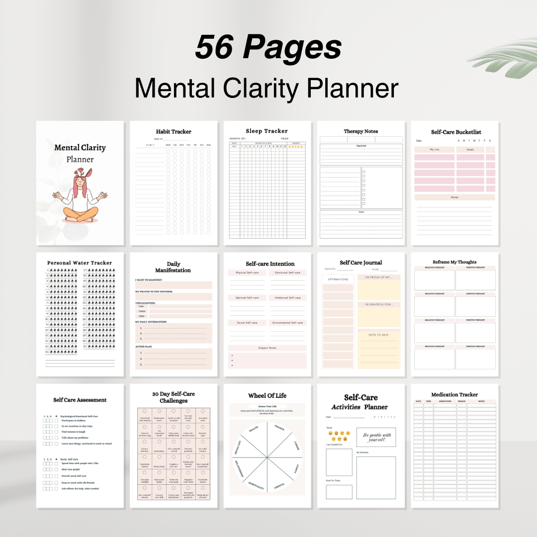 Mental Health Bundle: Planners &  Journals