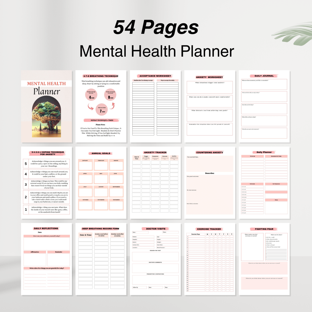 Mental Health Bundle: Planners &  Journals