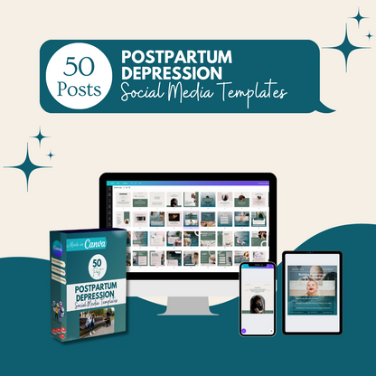 50 Postpartum Depression - Social Media Templates