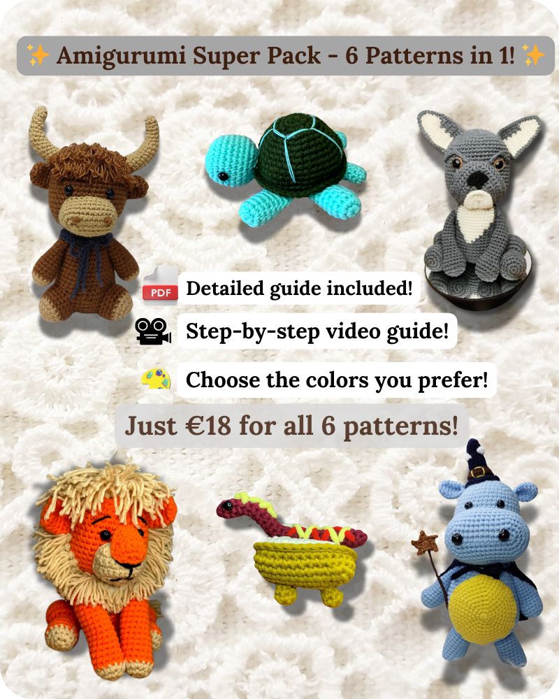 Amigurumi Super Pack - 6 Patterns in 1 -The Crochet Coven