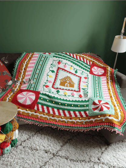 Gingerbread Blanket Yarn Pack, Free Pattern & Video - The Crochet Coven