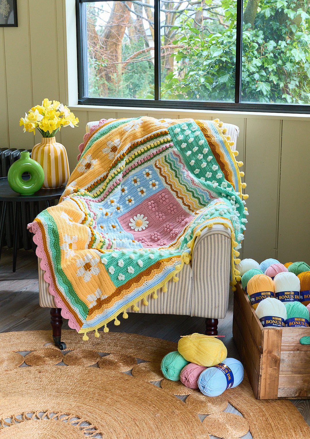 Blossom & Buds Blanket Yarn Pack, Free Pattern & Video - The Crochet Coven