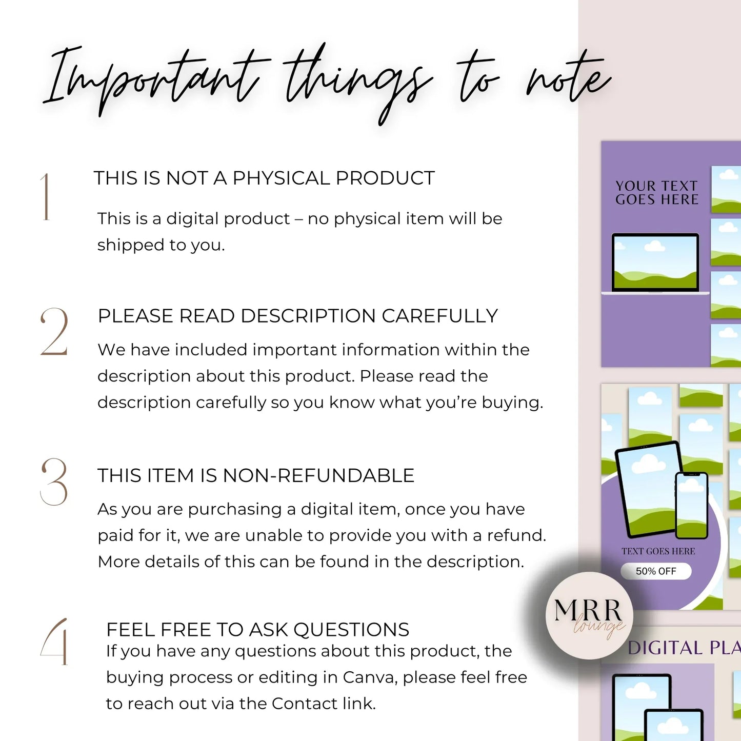 Digital Product Mockup Templates with MRR