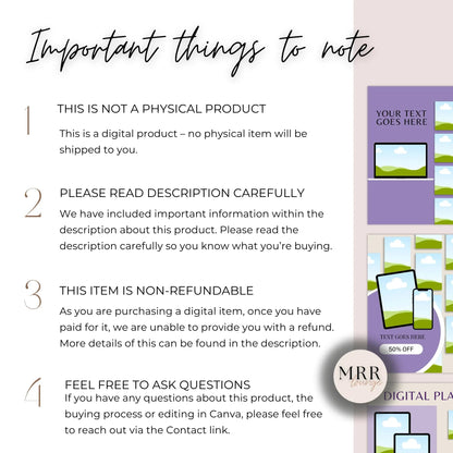 Digital Product Mockup Templates with MRR