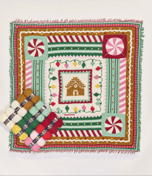 Gingerbread Blanket Yarn Pack, Free Pattern & Video - The Crochet Coven