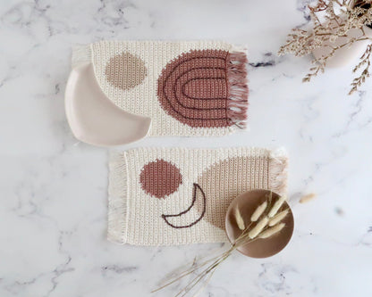 Abstract Shapes Placemats Pattern - The Crochet Coven