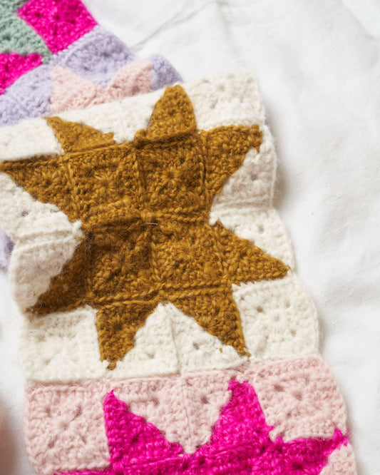 Patchwork Crochet Scarf Pattern - The Crochet Coven