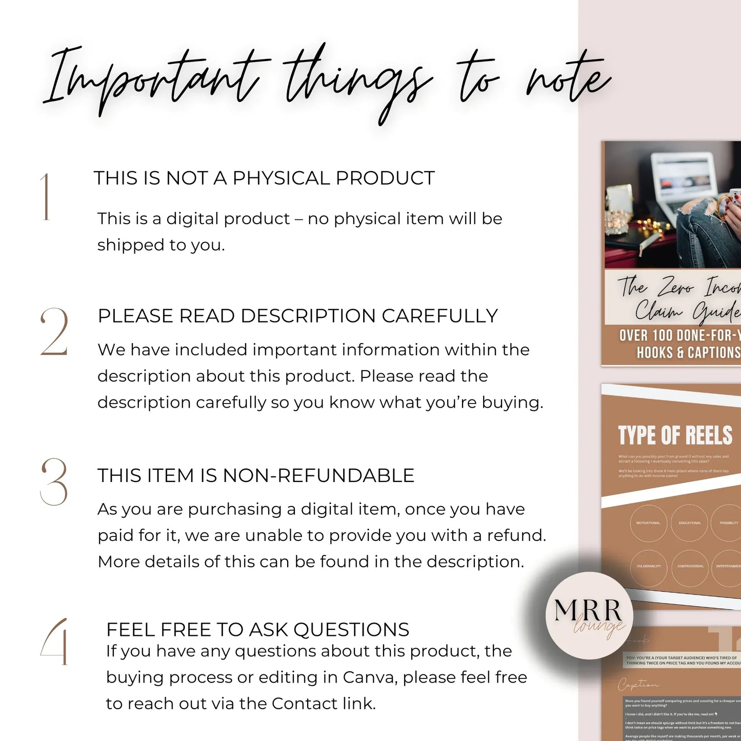 Zero Income Claim Guide: 100+ Done-For-You Hooks and Captions
