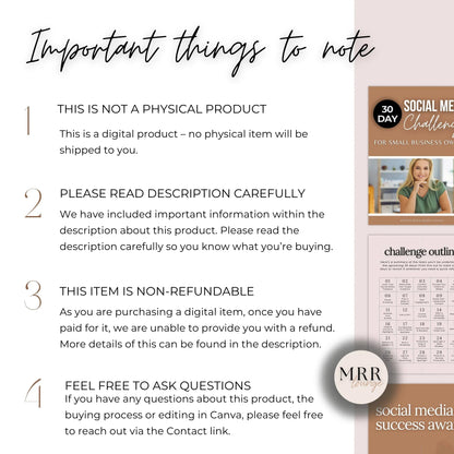 30 Day Social Media Challenge with MRR