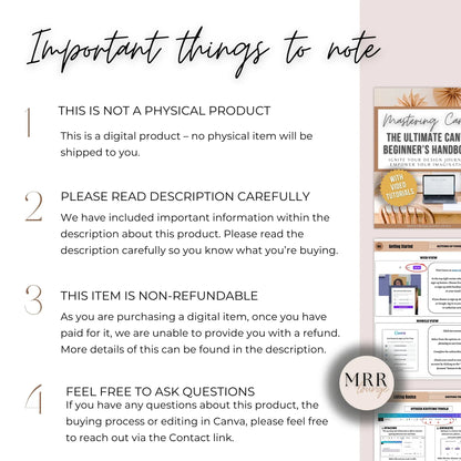 Mastering Canva: The Ultimate Beginner's Handbook with MRR