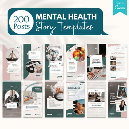 Mental Health Bundle - Social Media Templates