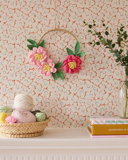 Peony Season Wreath Pattern - The Crochet Coven