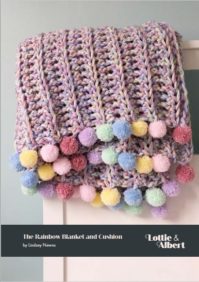 Crochet Rainbow Blanket and Cushion Crochet Pattern - The Crochet Coven