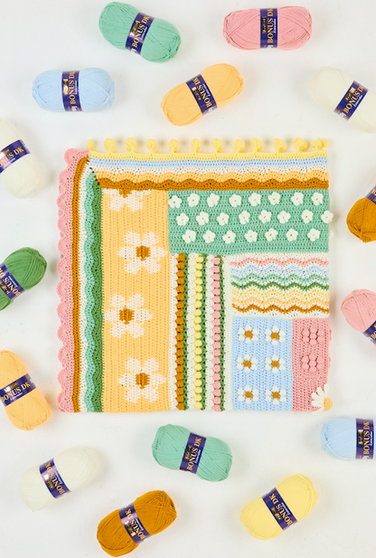 Blossom & Buds Blanket Yarn Pack, Free Pattern & Video - The Crochet Coven