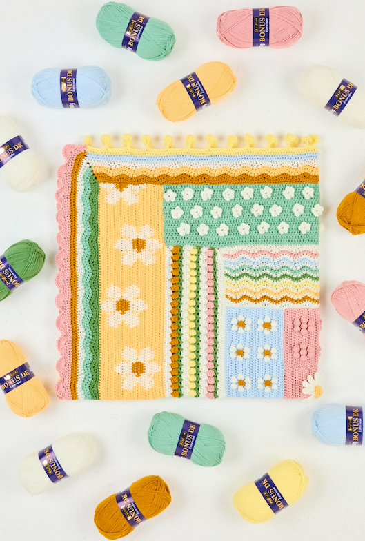 Blossom & Buds Blanket Yarn Pack, Free Pattern & Video - The Crochet Coven