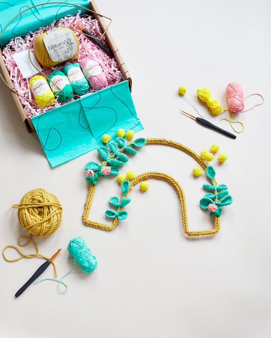 Blooming Lovely Wreath Kit or Pattern - The Crochet Coven
