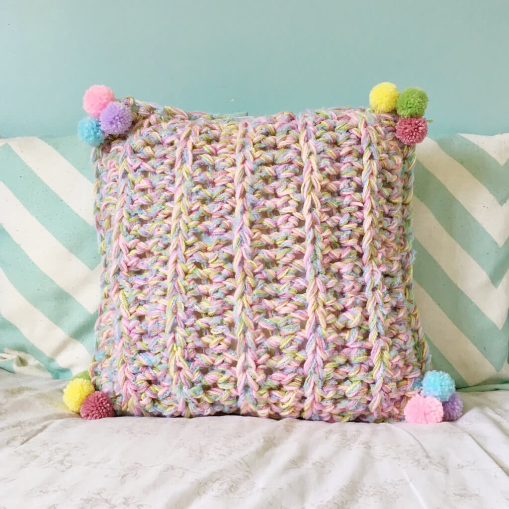 Crochet Rainbow Blanket and Cushion Crochet Pattern - The Crochet Coven