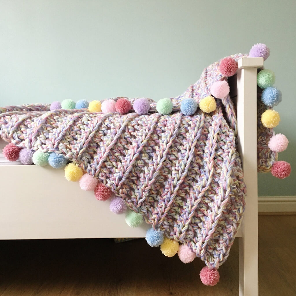 Crochet Rainbow Blanket and Cushion Crochet Pattern - The Crochet Coven