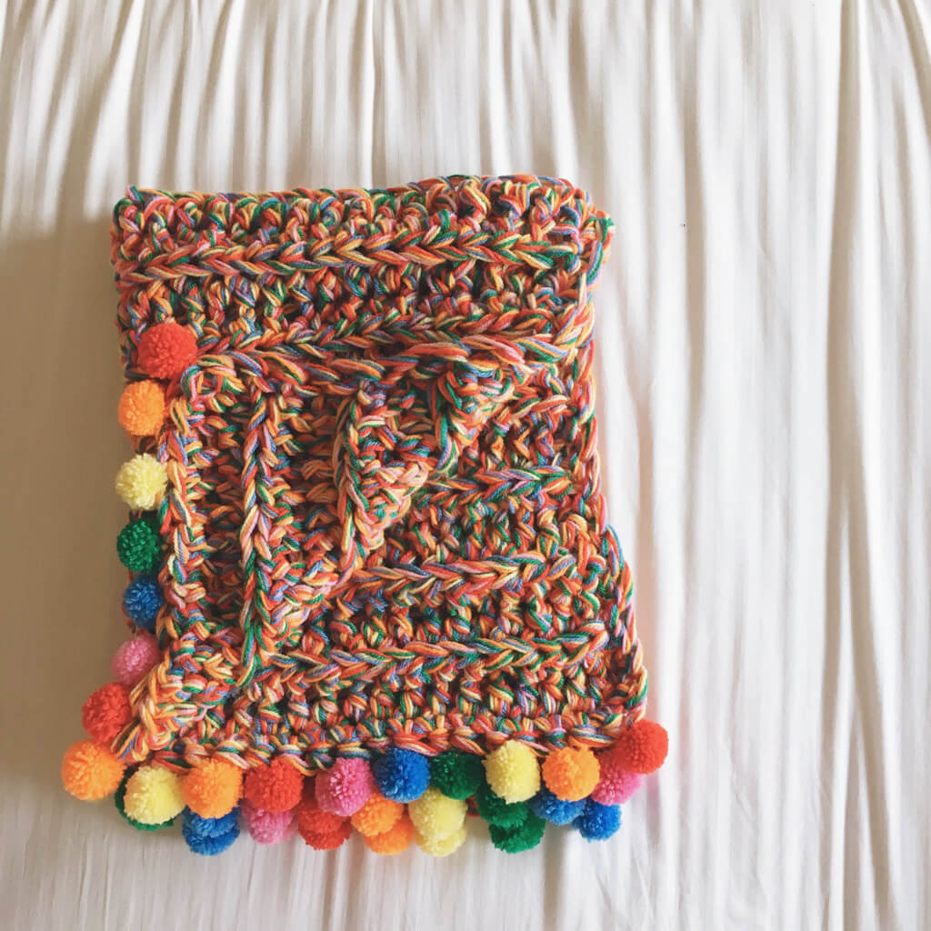 Crochet Rainbow Blanket and Cushion Crochet Pattern - The Crochet Coven