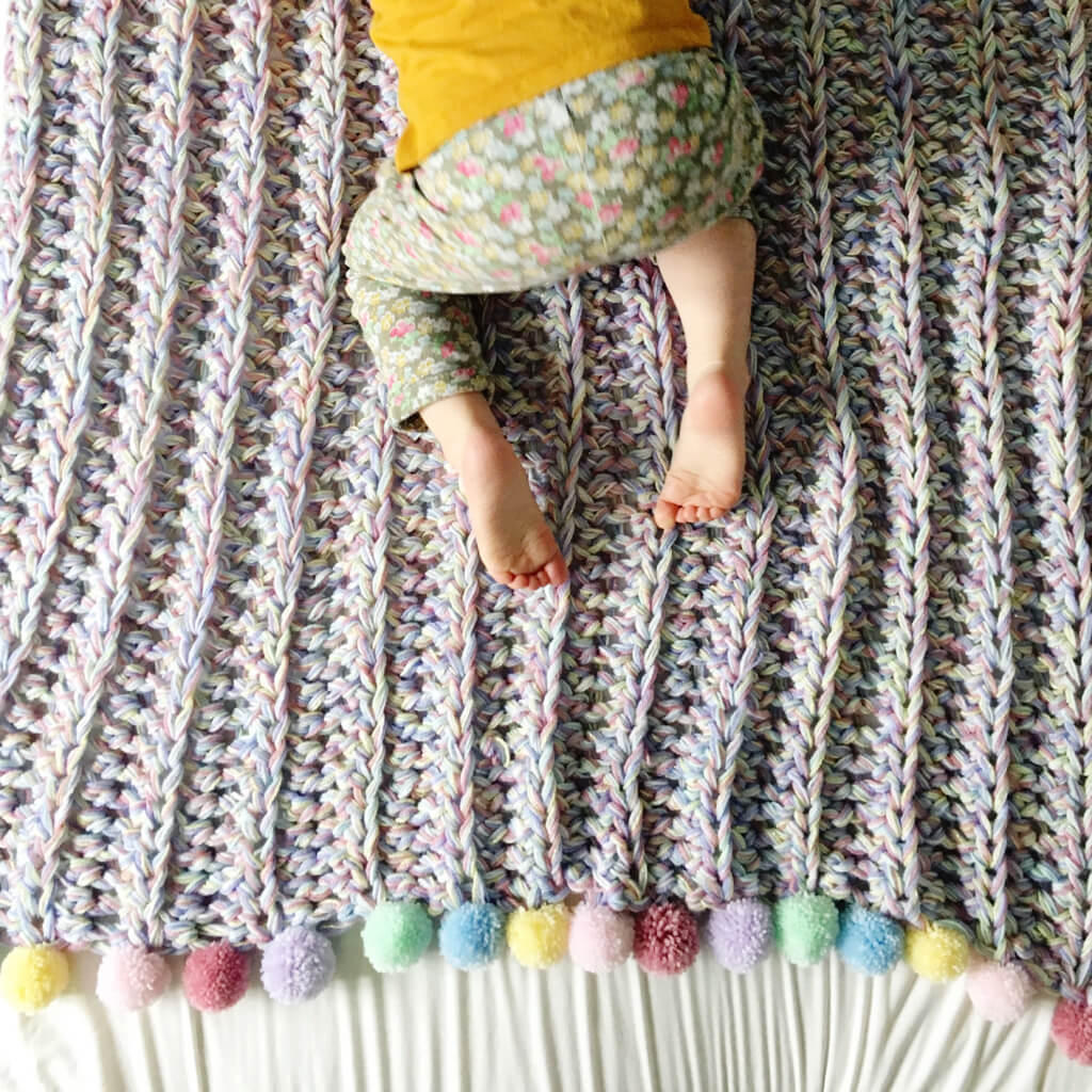 Crochet Rainbow Blanket and Cushion Crochet Pattern - The Crochet Coven