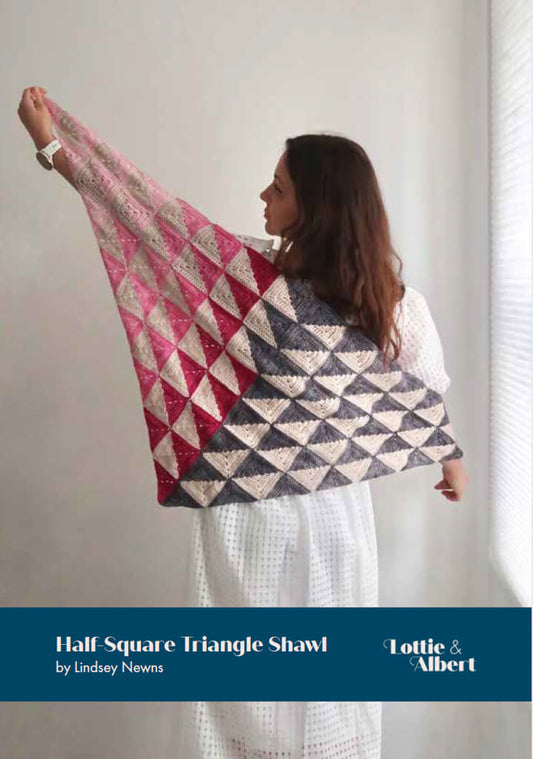Half-Square Triangle Shawl Pattern - The Crochet Coven