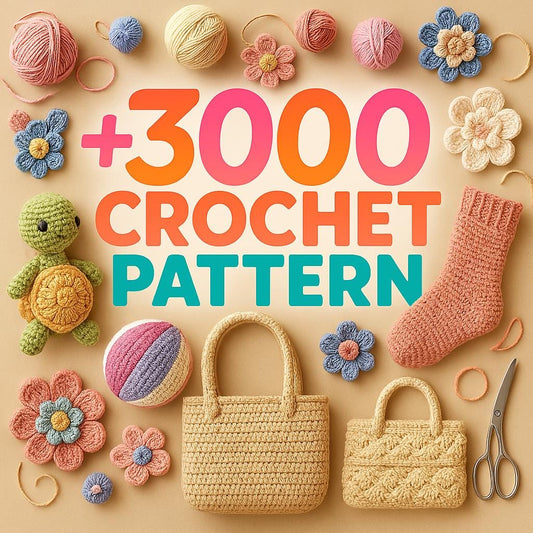 3000 Crochet Patterns Bundle PDF Amigurumi, Clothes, Animals, Bags..- The Crochet Coven