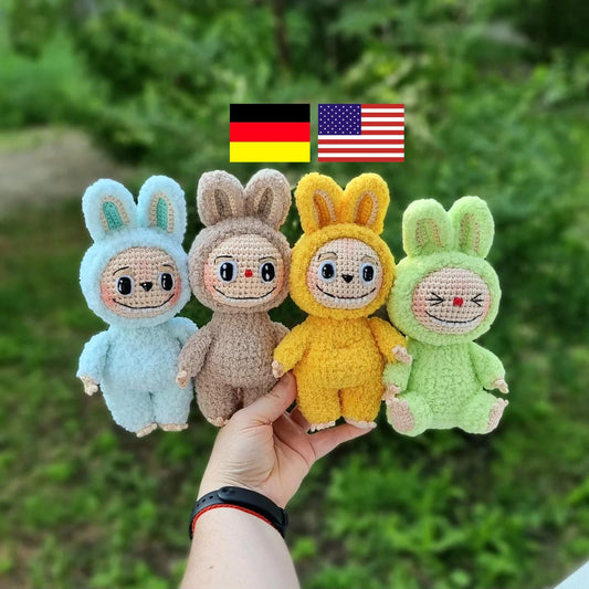 Smiling Bunny Crochet Pattern PDF -The Crochet Coven