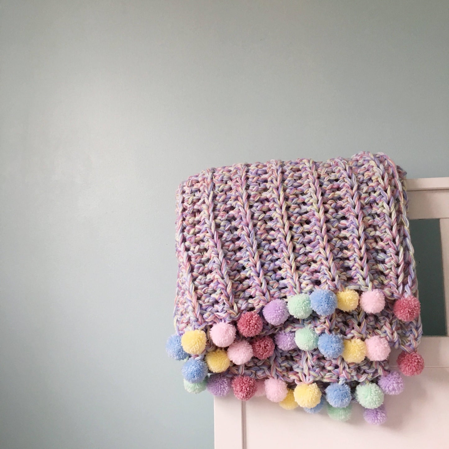Crochet Rainbow Blanket and Cushion Crochet Pattern - The Crochet Coven
