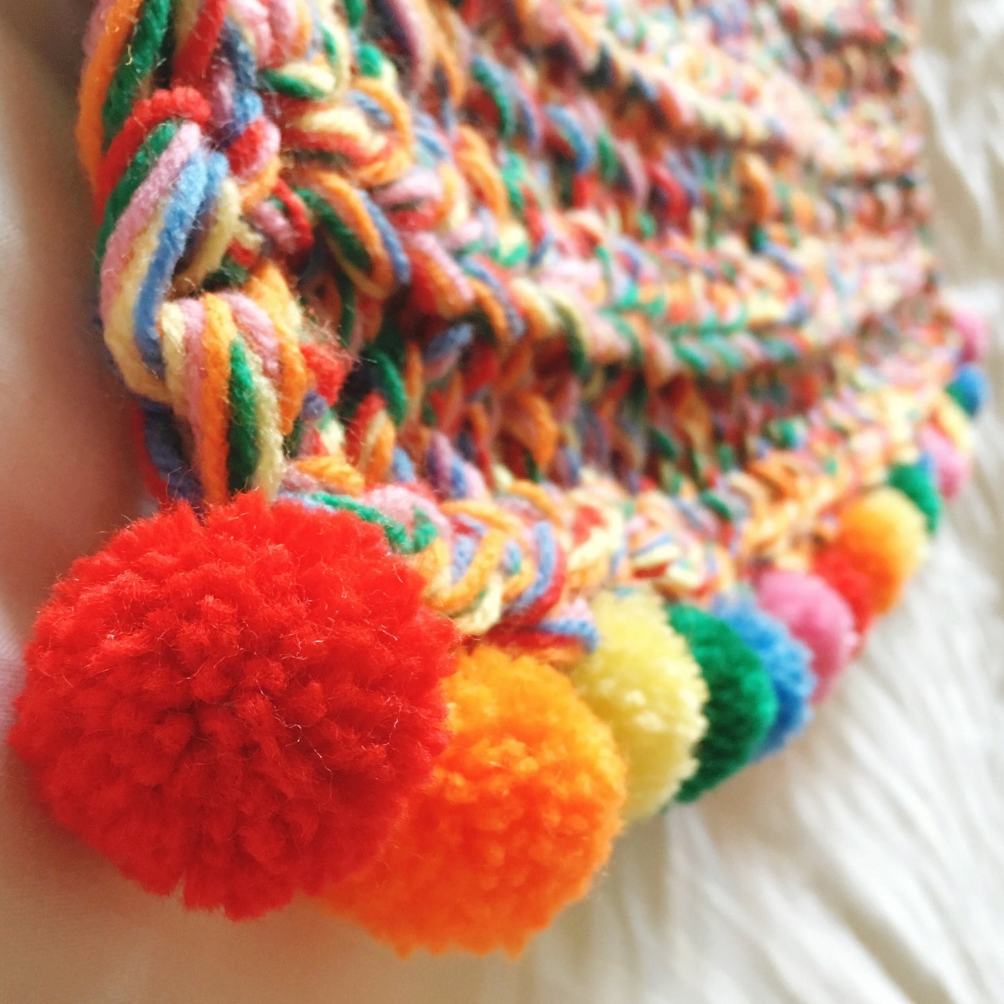 Crochet Rainbow Blanket and Cushion Crochet Pattern - The Crochet Coven